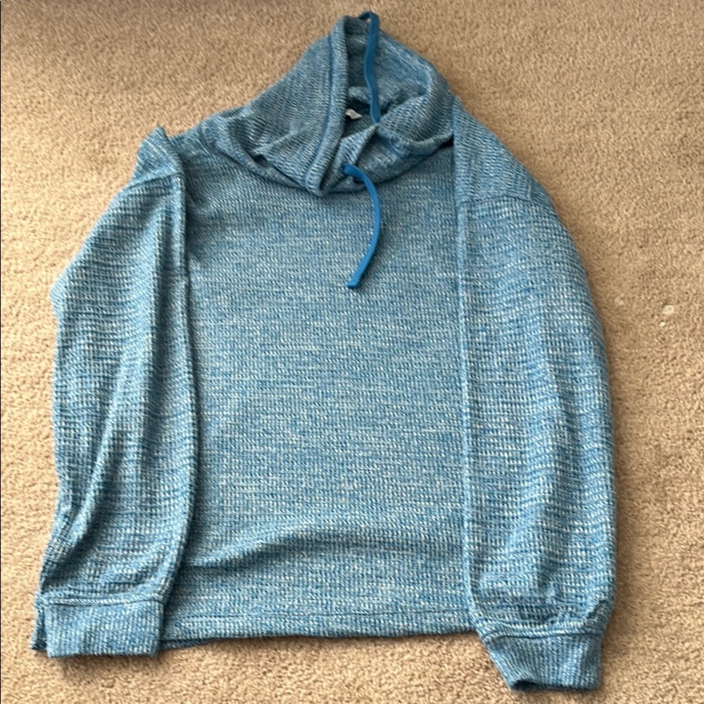 Blue Hooded Sweater